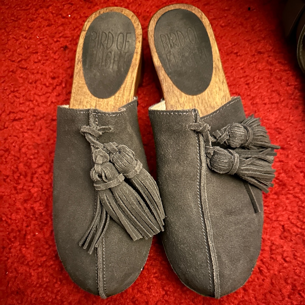 Tassled / Riveted Clogs